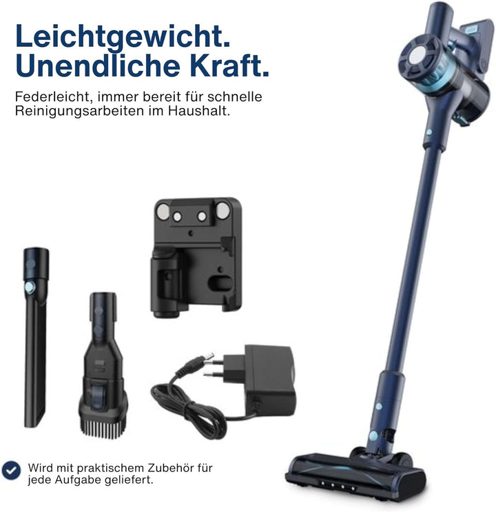 Samako CleanDetect Lite Akku-Staubsauger 200W – 22 kPa – Beutellos – 0,5 L – mit 2 Aufsätzen – kabel