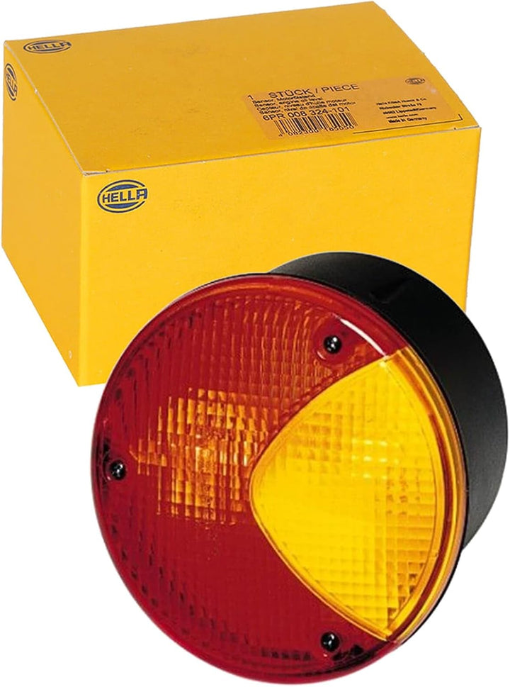 HELLA Rückleuchte - Glühlampe - 24V / 12V - Anbau/geschraubt - ECE/ADR/GGVS - Lichtscheibenfarbe: ge