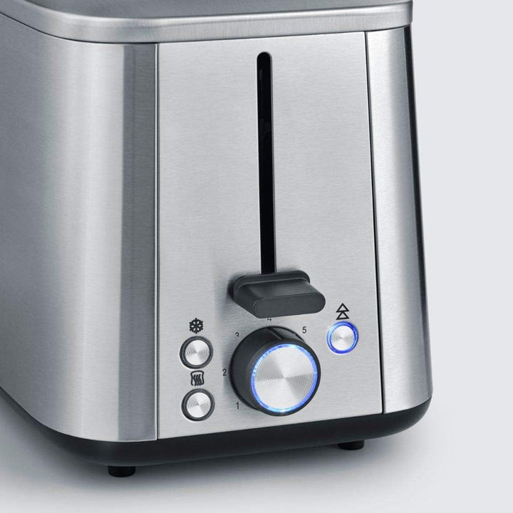 SEVERIN Turbo Toaster, Toaster mit Brötchenaufsatz, Edelstahl Toaster für 50%* schneller gebräuntes