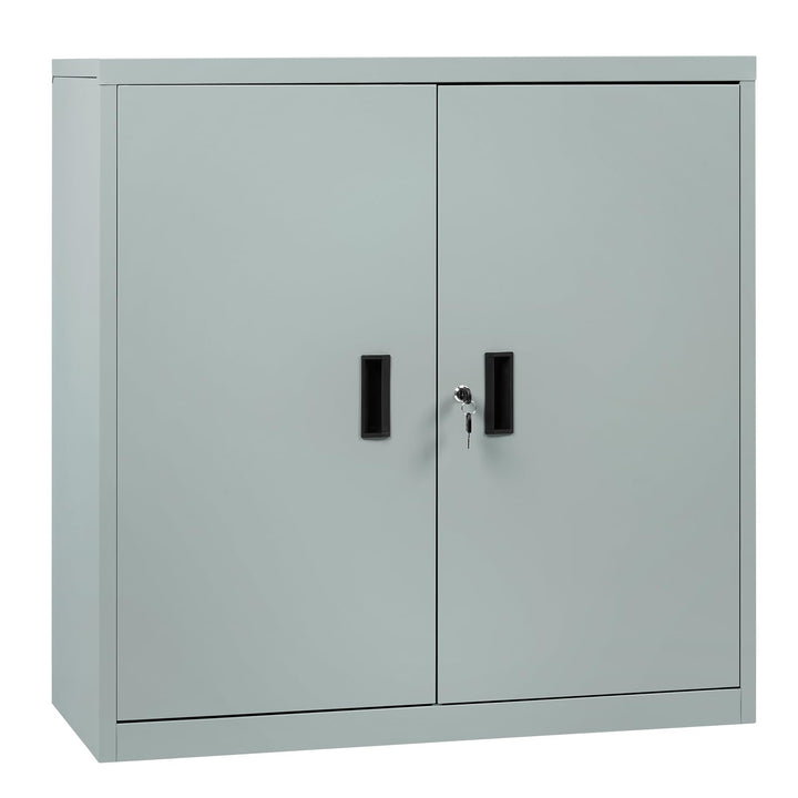 WOLTU Aktenschrank abschliessbar, Ordnerschrank mit höhenverstellbarem Einlegboden, Metallschrank mi