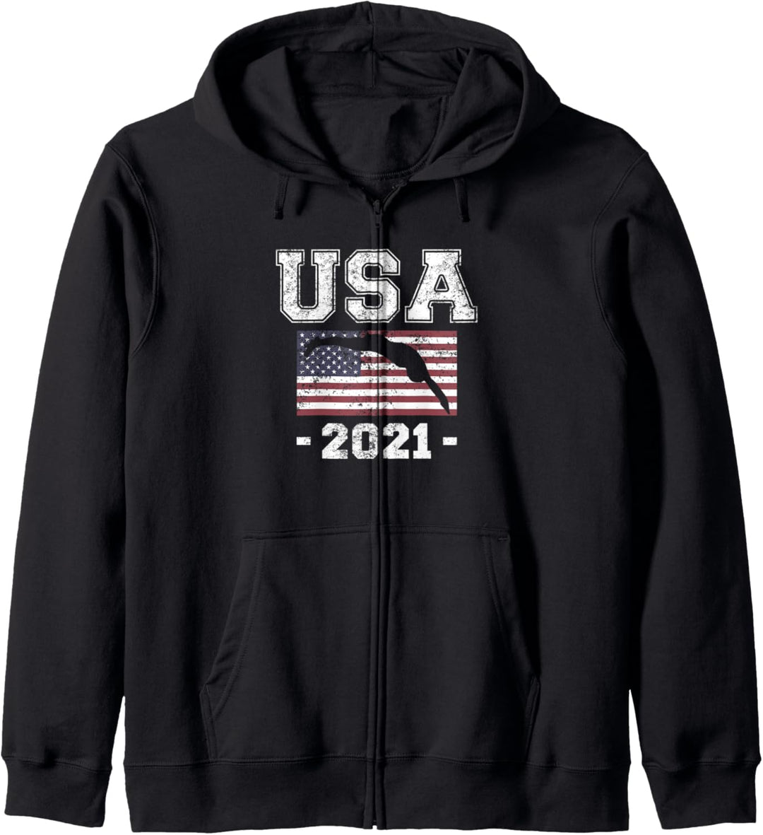 USA Swimming 2021 US Swim Aquatic Sport Athlete Team Kapuzenjacke