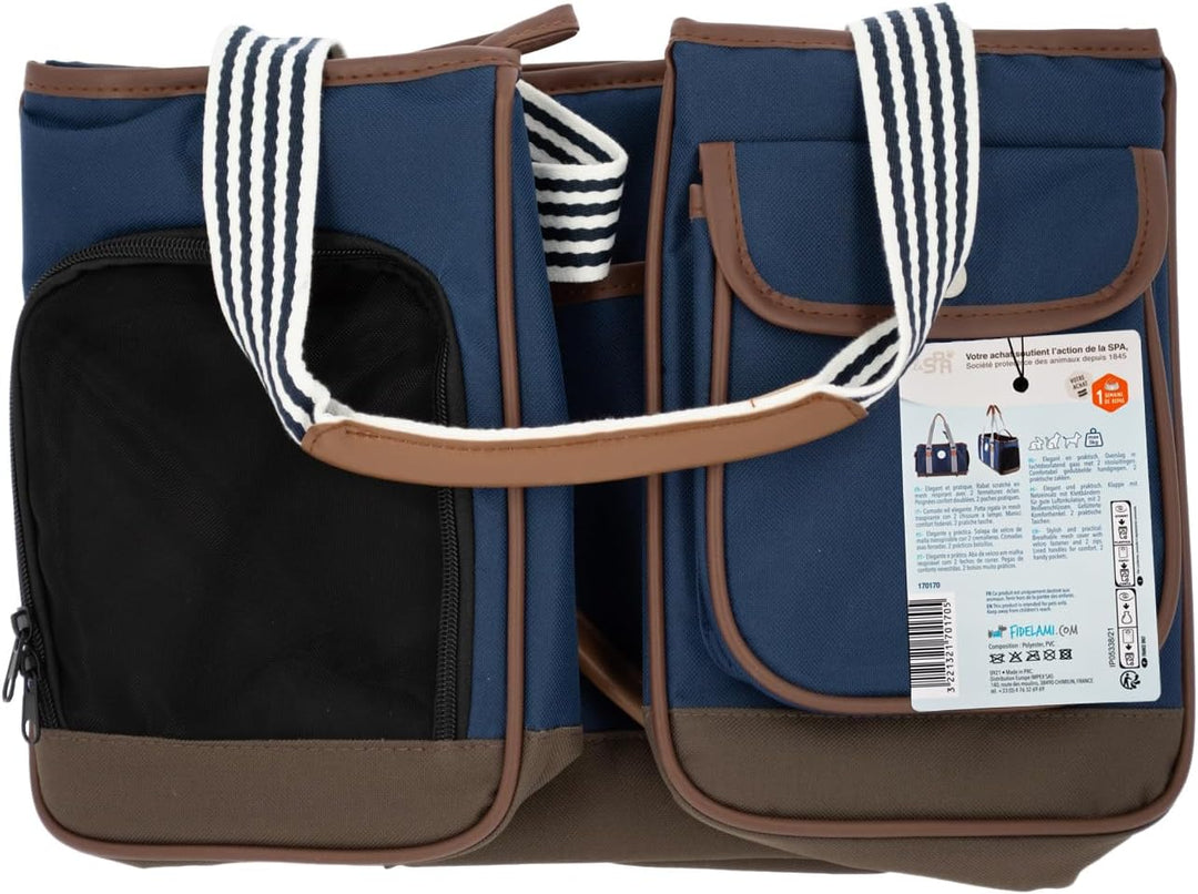 FIDELAMI Transporttasche für Katzen, Hunde, Kaninchen, max. 5 kg, modisch