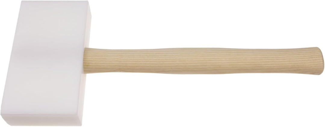 STUBAI SPENGLERHAMMER eckig 145 × 75 × 35 mm | Kunststoffkopf bunt | Hickorystiel ergonomisch | spli