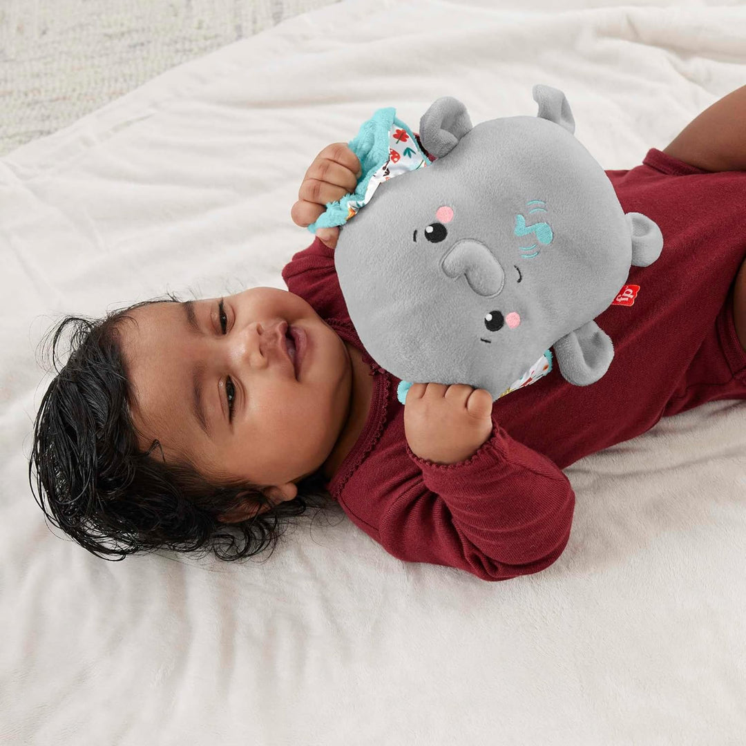 FISHER-PRICE Schlummer Elefant-Spieluhr - Plüschelefant mit beruhigender Vibration, bis zu 10 Minute