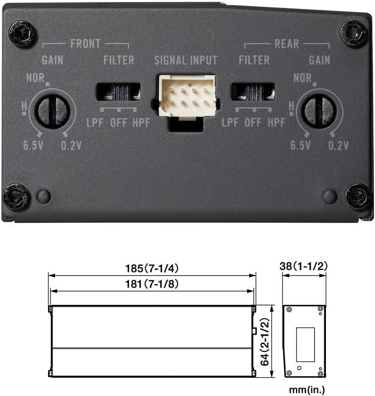 PIONEER GM-D1004 Auto/KFZ Kompakt Plug & Play Upgrade Verstärker/Endstufe kompatibel mit RENAULT - I