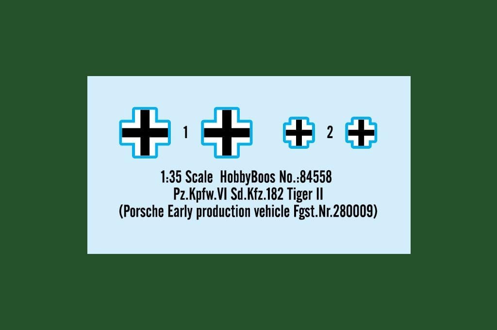 Hobby Boss 84558 Pz.Kpfw.Vi Sd.Kfz.182 Tiger Ii Porsche Early Production Vehicle Fgst.Nr.280009 - ma