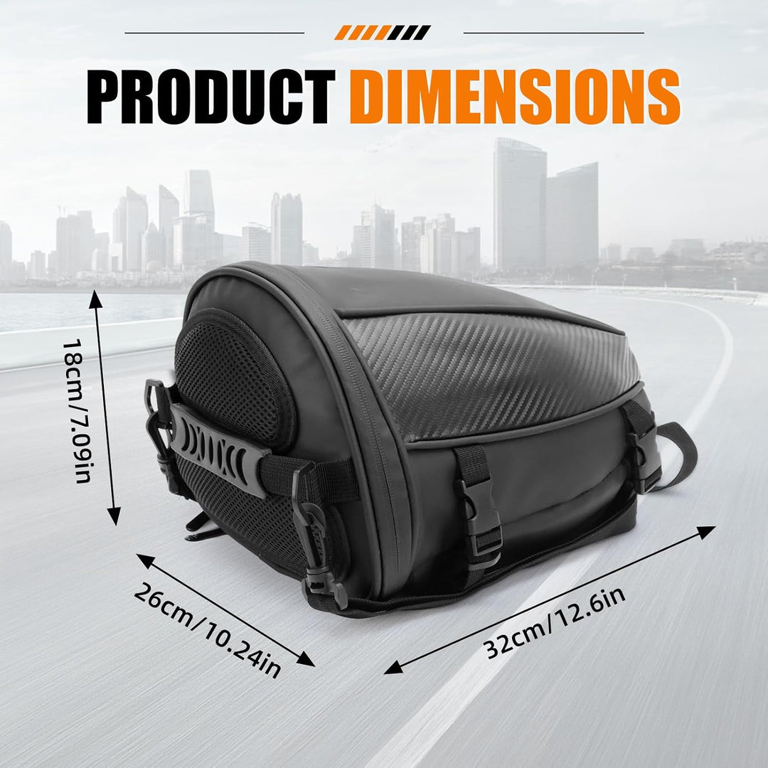 Hecktasche Motorrad Wasserdicht Klein, Sozius Tasche 10L Motorradtasche Heck, Motorcycle Tail Bag, T