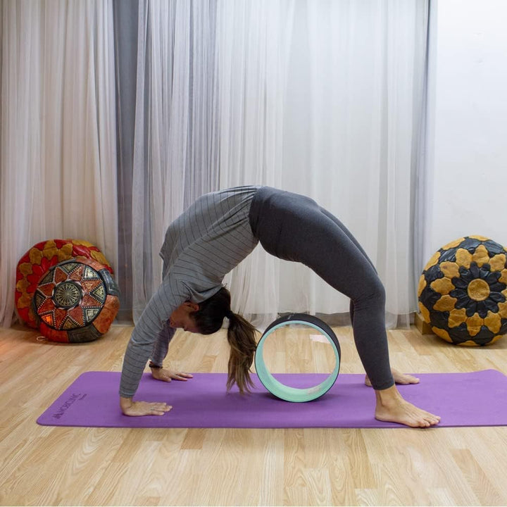 Mobiclinic, Yoga Rad, Europäische Marke, Verbessern Sie Ihre Flexibilität und Ausdauer, 30 x 13 cm,