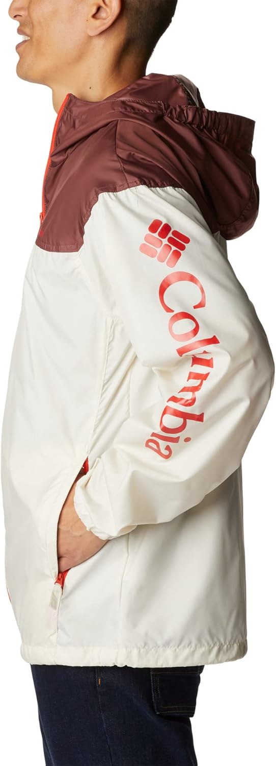 Columbia Herren Flash Challenger Novelty Windjacke S Chalk, Light Raisin, S Chalk, Light Raisin