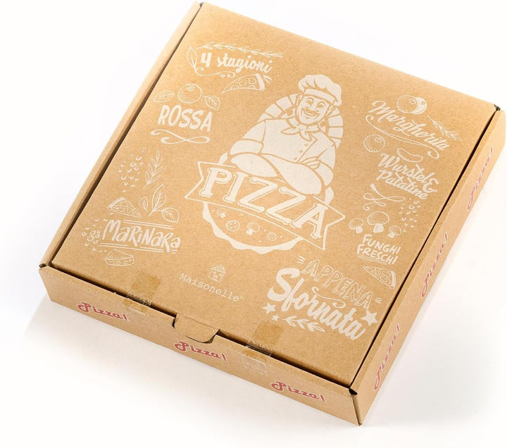 Maisonelle Nature - Pizza Take Away aus Holz Spielzeug für Kinder