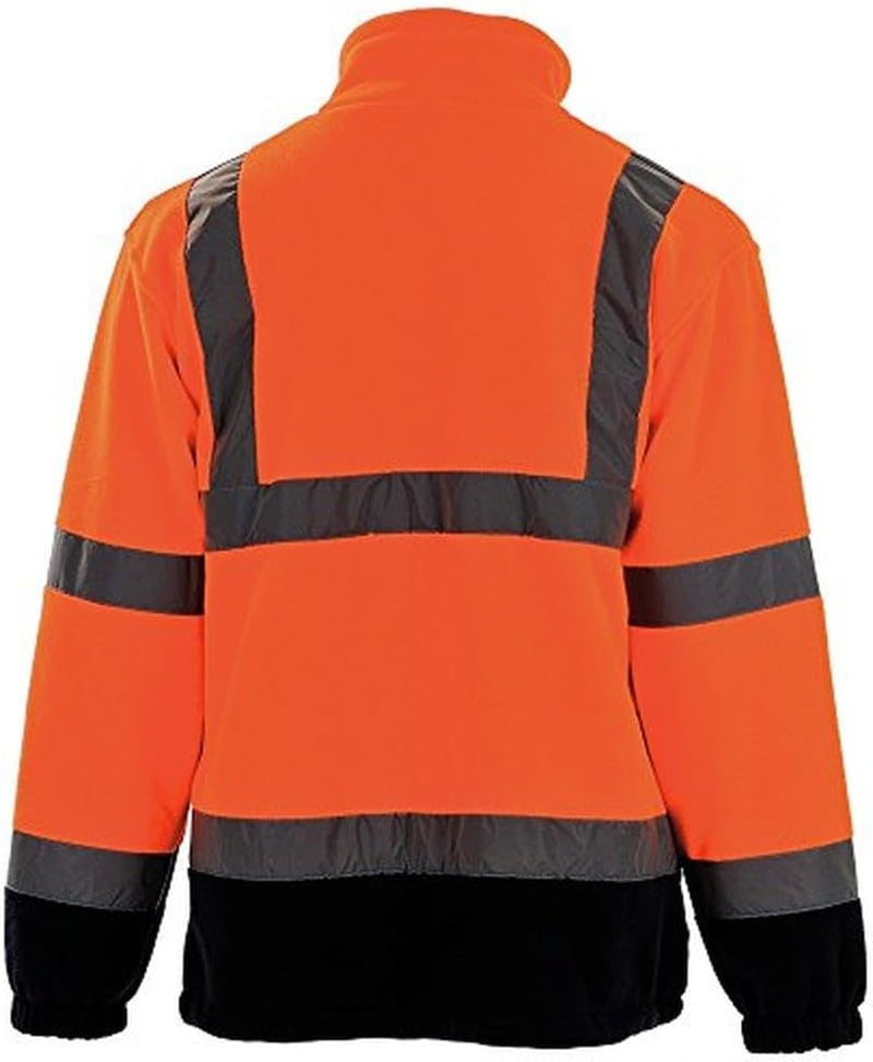 Portwest Männer F301ornxl Hi-vis Fleece mit Anti Pilling Ausr stung 300g 100 Polyester, Orange/Navy,