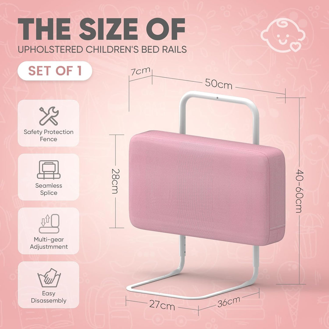 Kidsgigglz Bettgitter 50cm，Bettschutzgitter für Kinder，Rausfallschutz Bett，Baby Bettschutzgitter，Höh