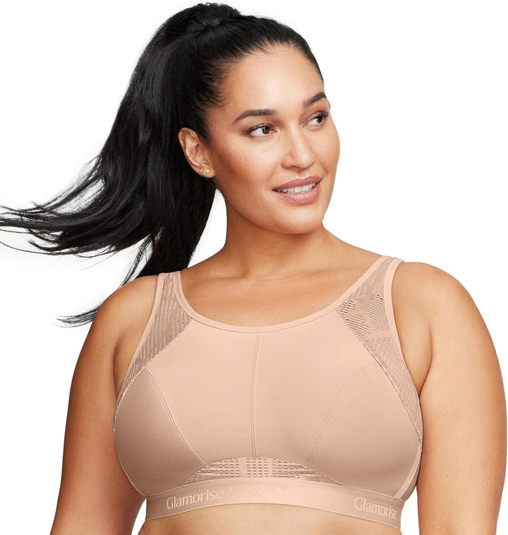 Glamorise Damen Sports Bra, Undurchsichtige 75C Haut, 75C Haut