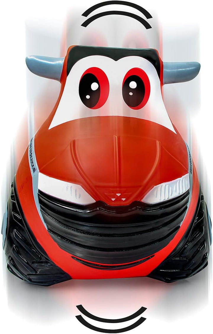 JAMARA 466000 Massey Ferguson Hüpftraktor mit Pumpe-Hüpfer, BPA frei, Pflegeleicht, offiziell lizenz