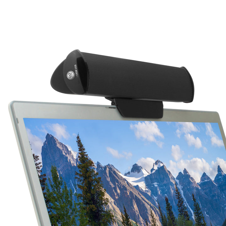 GOgroove SonaVERSE PC Soundbar für Laptops - USB-betriebene Mini-Soundbar mit Tragbarem Externem Cli