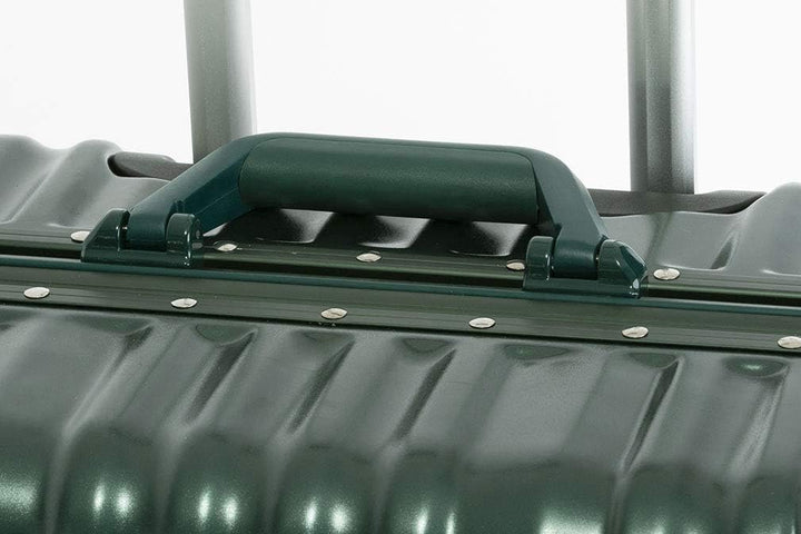 Travelhouse London Koffer Grün S-55cm, L-55cm · 2er-Set · Alu-Rahmen · Polykarbonat Hartschale · Han