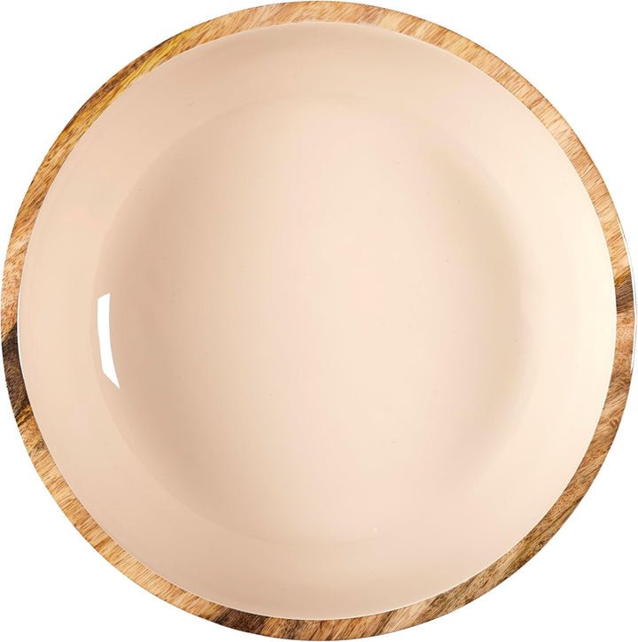 HOME DECO FACTORY, KA0572, Dune Uni Mango Wood Salad Bowl, elegant and Natural Design, ideal for Sal