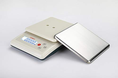 DZD DJKF Briefwaage 6kg/0,1g Küchenwaage, einstellbare Abschaltautomatik, Feinwaage Digitalwaage, mi