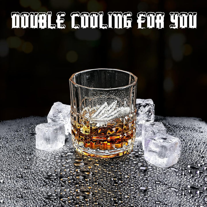 Exrezist Whisky Geschenkset-Whisky Gläser Set -Geschenke für Männer –Männergeschenke -Geburtstagsges
