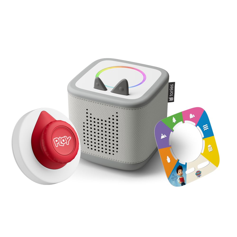 tonies Toniebox 2 Tonieplay Bundle Incl. 1 Tonieplay Spiel + Controller: Paw Patrol, Mondgrau, Audio