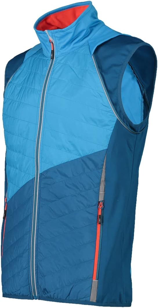 CMP Herren Leichte Herren-softshelljacke mit Abnehmbaren Ärmeln Leichte Softshelljacke 52 L854 danub
