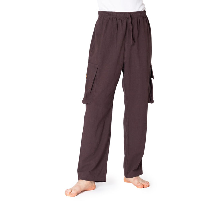 PANASIAM Cargohose | Bequeme Herren Sommerhose mit 4 praktischen Taschen | Stoffhose aus Baumwolle |
