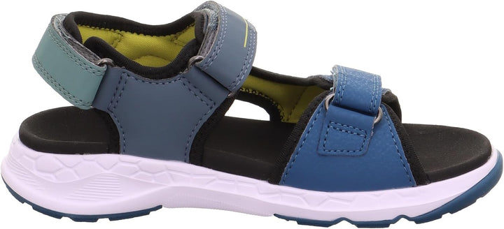 Superfit CRISS CROSS Sandale 1-000583 Jungen 27 EU Blau Gelb 8060, 27 EU Blau Gelb 8060