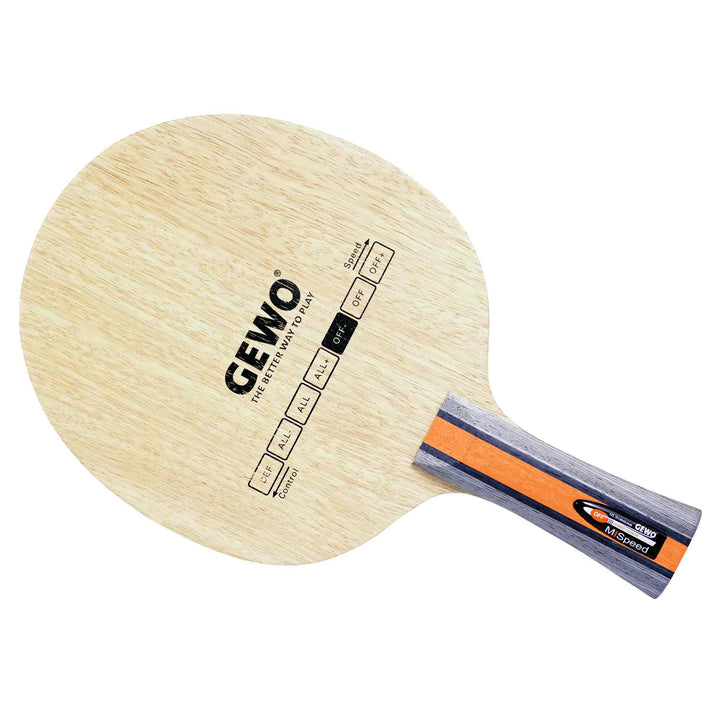 GEWO Hybrid Carbon M/Speed Off- Tischtennisholz/Carbon-Technologie für maximale Kontrolle & Power/Of