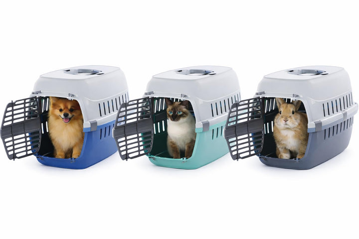 Flamingo Transportbox für kleine Hunde und Katzen – 32 x 49 x 29,5 cm – 3 Farben (Keine Farbauswahl