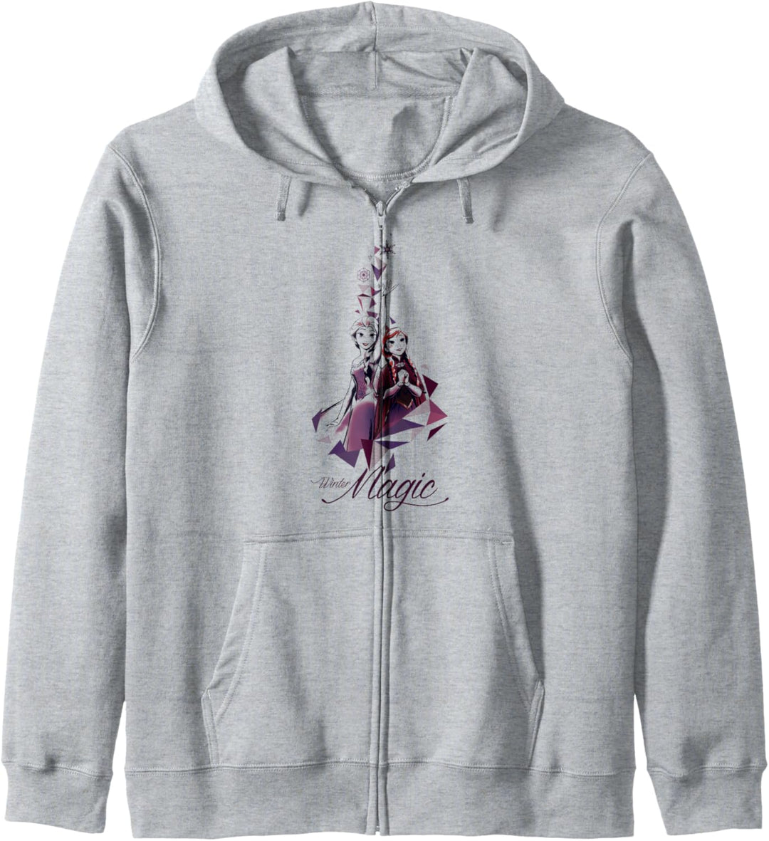 Disney Frozen Elsa Anna Geometric Prism Winter Magic Kapuzenjacke
