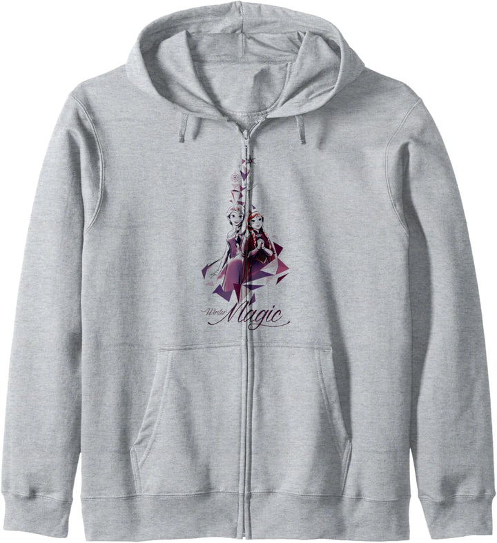 Disney Frozen Elsa Anna Geometric Prism Winter Magic Kapuzenjacke
