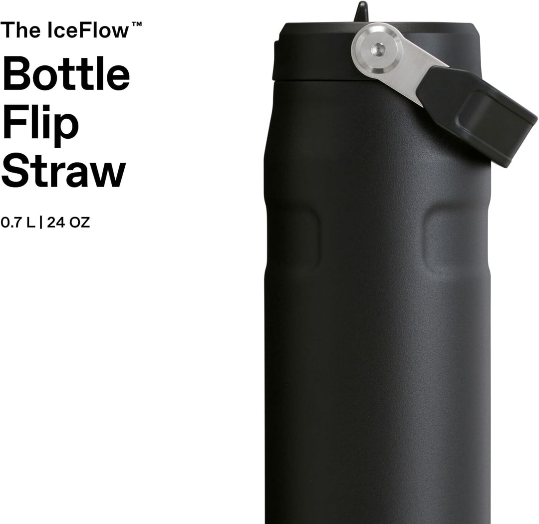 Stanley 1913 Flip Straw Trinkflasche mit Strohhalm 0.7L - Thermobecher Kühlt 10 Stunden - 3 Tage Eis