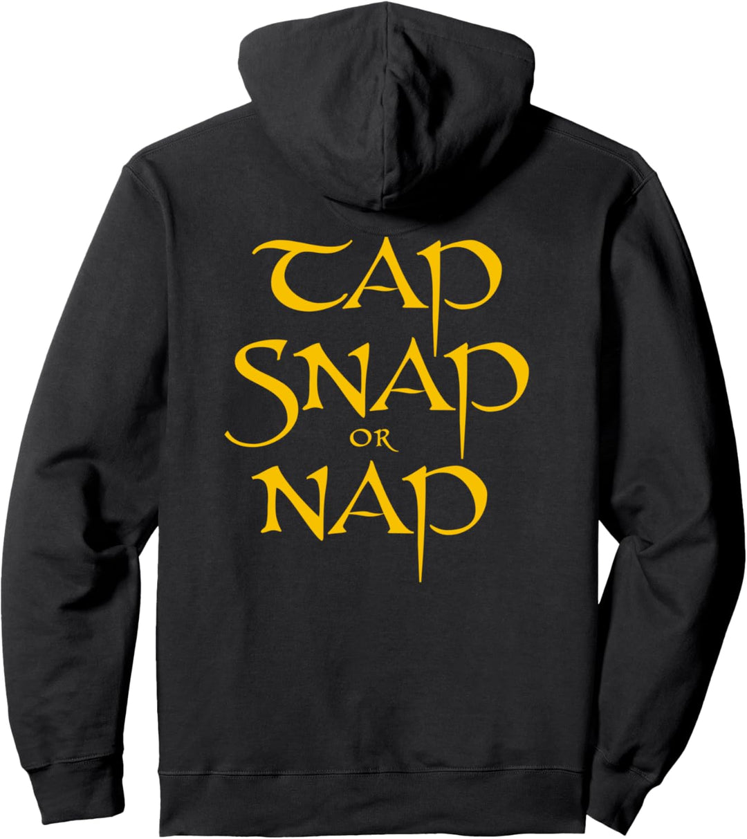 Brazilian Jiu-Jitsu Schädel Tap, Snap, or Nap Doppelseitig Pullover Hoodie
