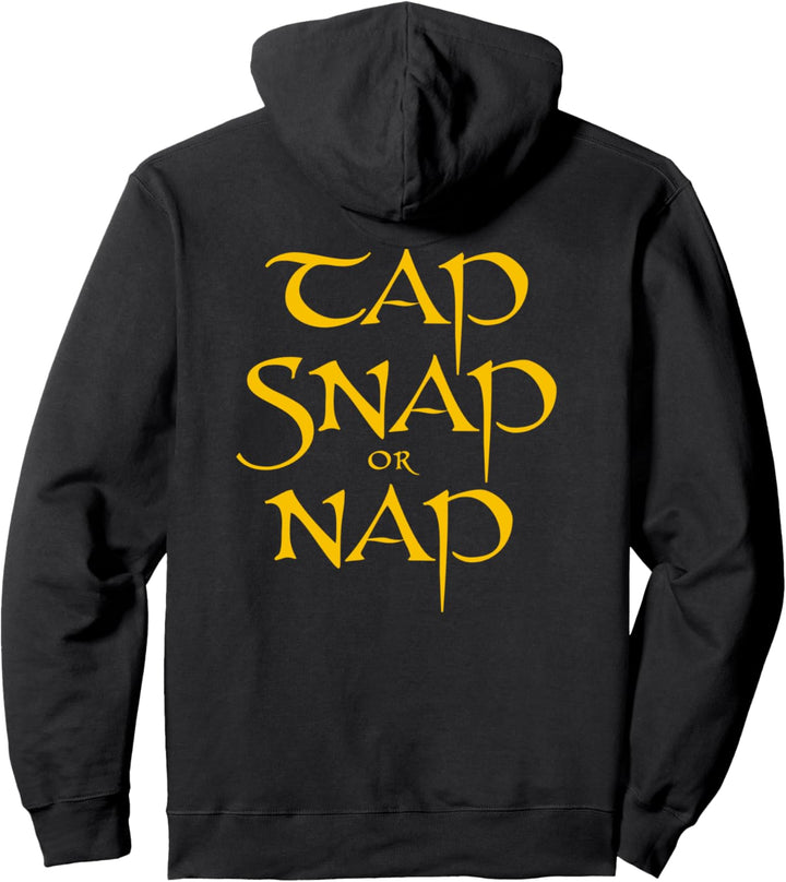 Brazilian Jiu-Jitsu Schädel Tap, Snap, or Nap Doppelseitig Pullover Hoodie