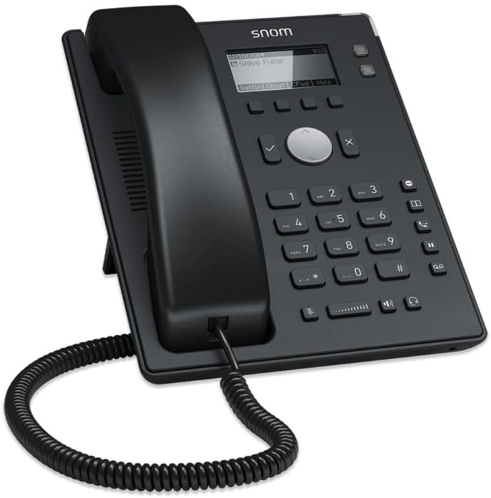 Snom D120 IP Telefon, SIP Tischtelefon, 2 SIP-Identitäten, PoE, Grafisches Display mit Hintergrundbe