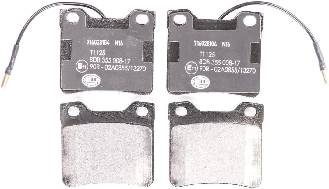 HELLA PAGID 8DB 355 008-171 Bremsbelagsatz - T1125 - Dicke/Stärke: 16.9mm - Bremssystem: Teves - mit