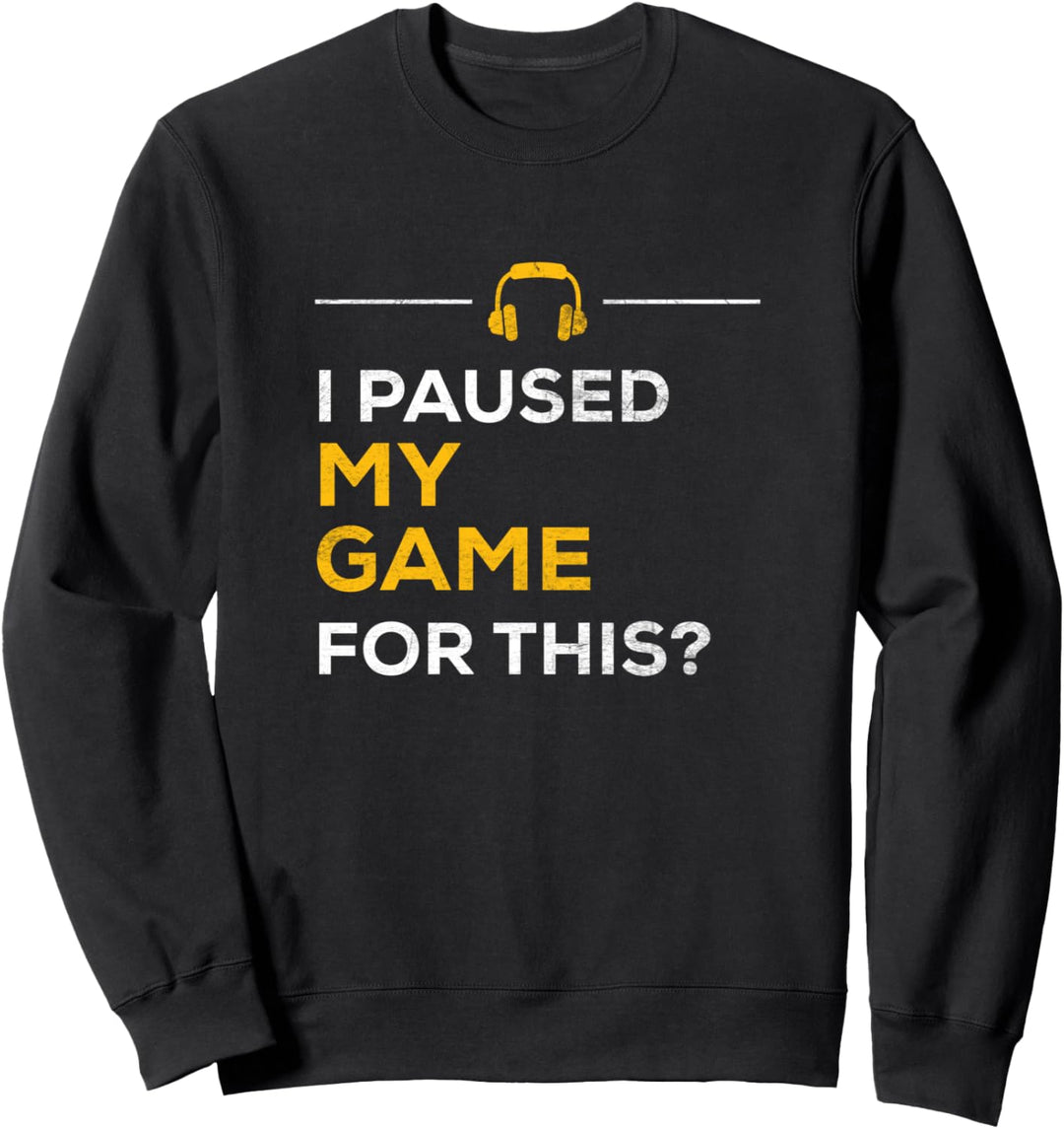 Funny Gamer Christmas Shirt I Paused My Game For This Gaming Sweatshirt