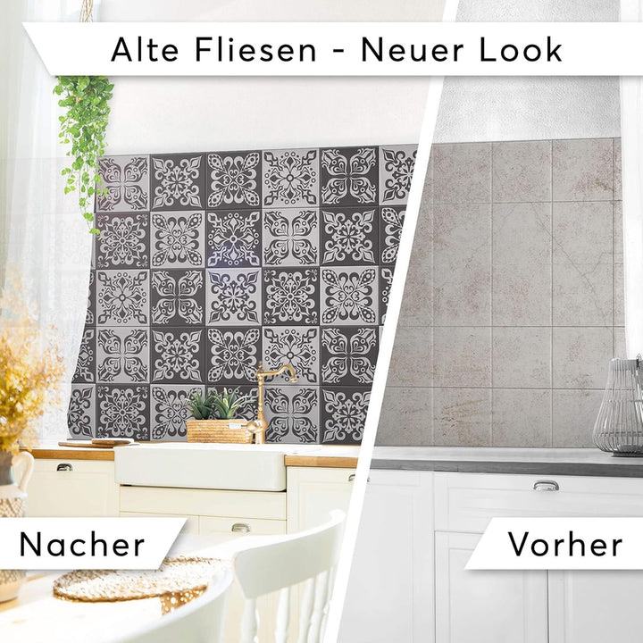 CREATISTO Mosaik Klebefliesen Stickerfliesen Fliesenfolie - Klebe Folie für Wandfliesen I Klebeflies