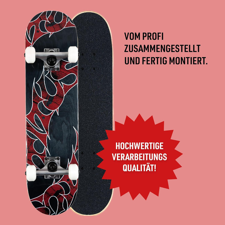 TITUS Skateboard Mini - Skateboard Kinder ab 6 Jahre, Mini Size Kinderskateboard bis 8 Jahre, Jungen