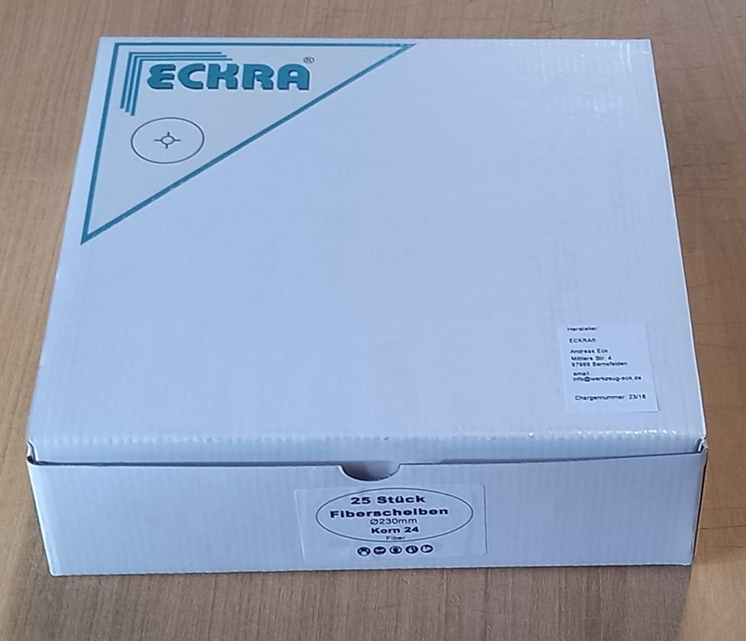 Fiberscheiben Eckra Ø 230 mm 25 Stück P 24 Fiberschleifscheiben Schleifscheiben