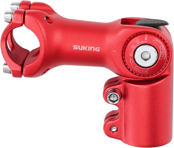 CYSKY Verstellbar Vorbau 25,4 60mm/80mm/100mm 0-90 Grad Verstellbar MTB Vorbau Lenker Vorbau Verstel