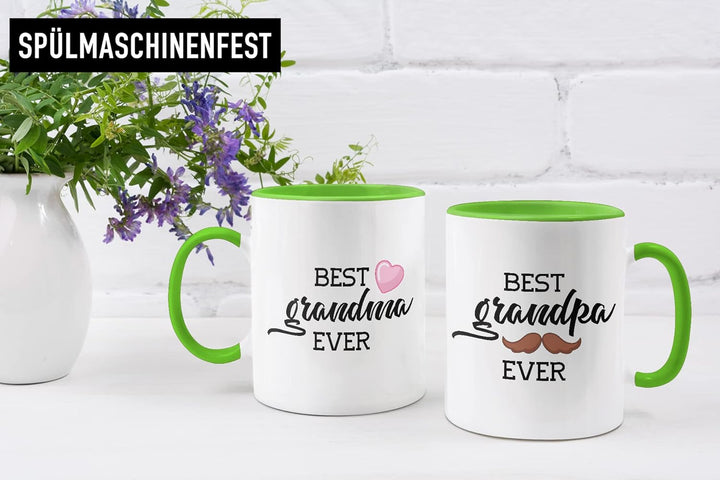 Trendation - Beste Oma und Opa Geschenk Set Tassen Weihnachten Geschenke für Grosseltern Geburtstag