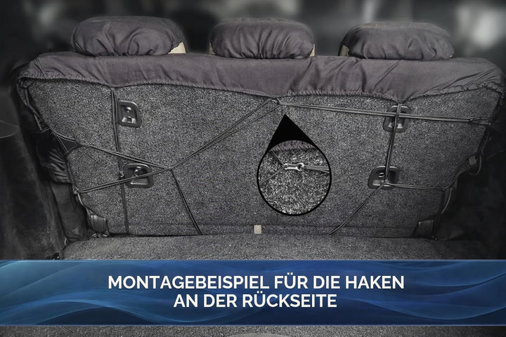 Set Universale Autositzbezüge Mit Rückenlehne Mit 2 Reissverschlüssen, Autositzbezüge Airbag Kompati