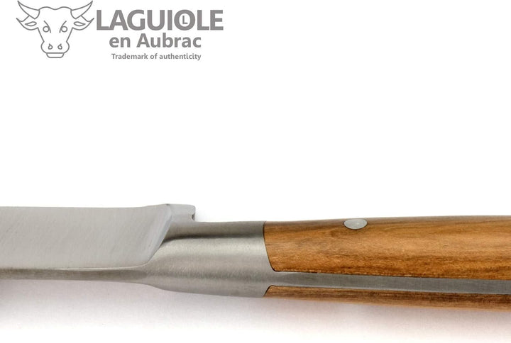 Laguiole en Aubrac - Messerblock aus Eiche - magnetisch - Kochmesser Set 5-teilig - Griff Wacholder