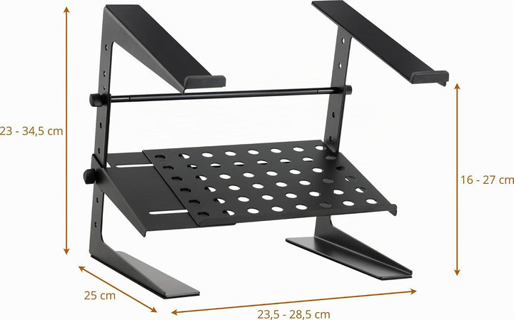 Pronomic LS-200 Deluxe Laptopständer DJ Notebookstativ Laptop Stand (Höhenverstellbar, zusätzliche A