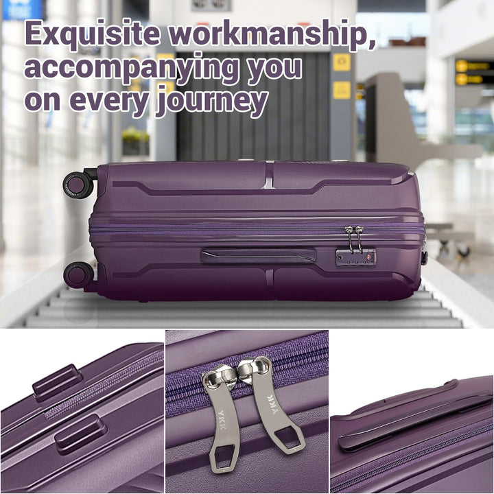 British Traveller Koffer Trolleys Hartschalenkoffer 55 * 40.5 * 22.5cm Handgepäck Koffer 100% PP Rei