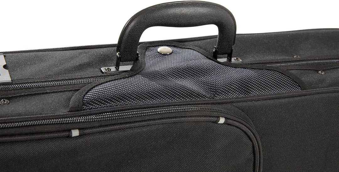 GEWA Violin Formetui Aspirante, schwarz, gepolsterte Schwebelagerung, wasserabweisend, Grösse 3/4 Fo