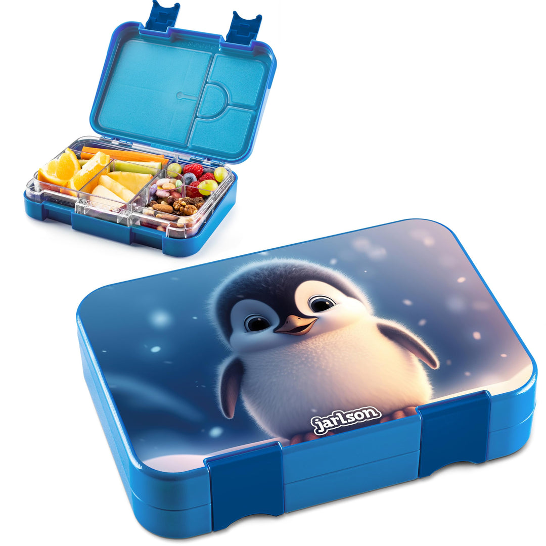 Jarlson® Brotdose Kinder mit Fächern - TONI Lunchbox - Bento Box auslaufsicher – Jausenbox für Kinde
