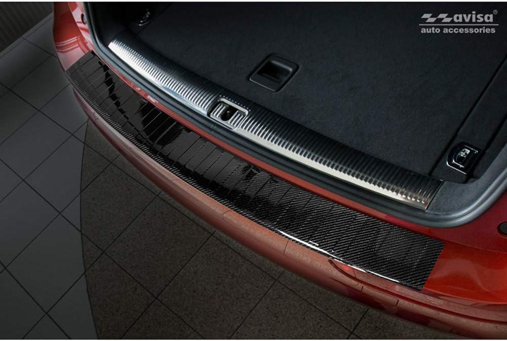 Avisa Echtes 3D Karbon Heckstossstangenschutz kompatibel mit Audi Q5 2008-2016