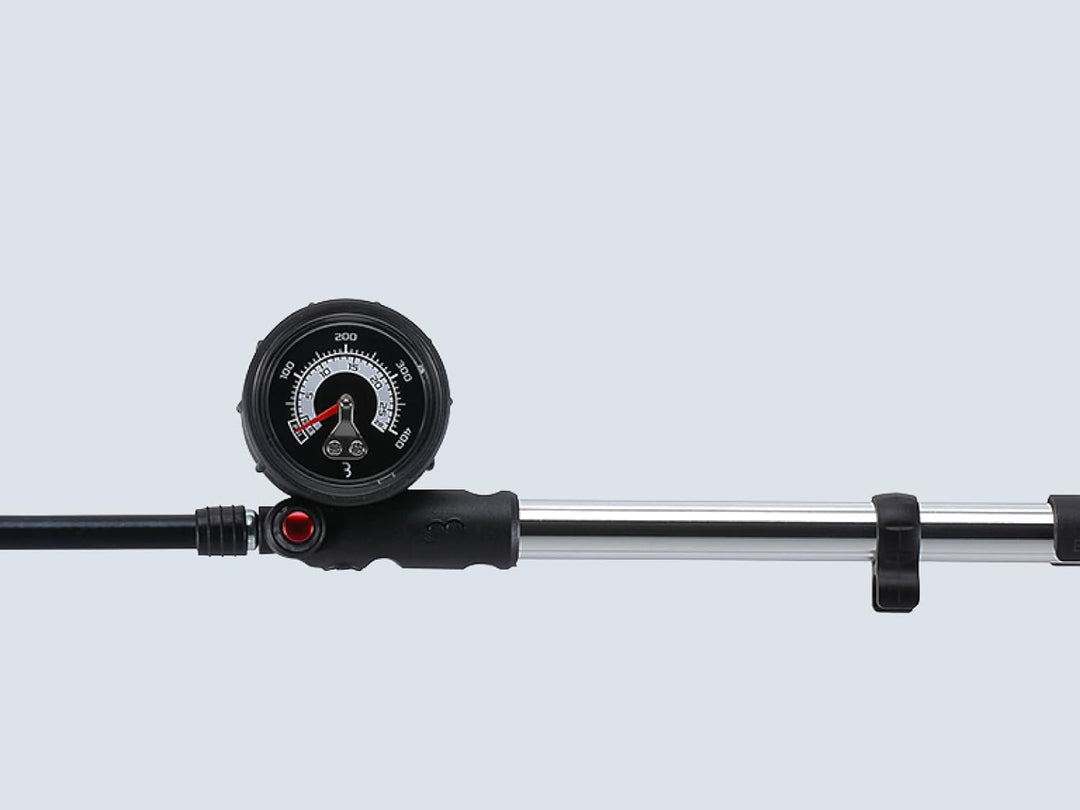BBB Dämpferpumpe AirShock BMP-29 bis 405 psi Aluminium Black/Silver M, Black/Silver M